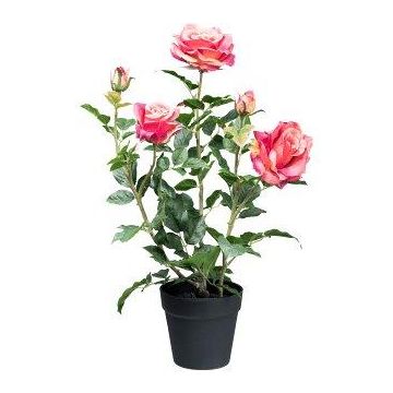 Fleur artificielle Rose FURHYN dans un pot décoratif, fuchsia, 60cm Fleur artificielle Rose FURHYN dans un pot décoratif, fuchsia, 60cm