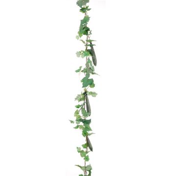 Guirlande décorative Courgette AFETINO avec des fruits, vert, 180cm Guirlande décorative Courgette AFETINO avec des fruits, vert, 180cm