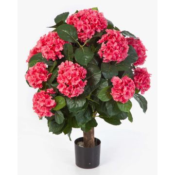 Hortensia en soie HARUKA sur tronc, rose, 60cm, Ø9-16cm