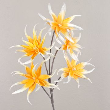 Lys artificiel CÄCILIA, jaune-blanc, 115cm, Ø13-20cm