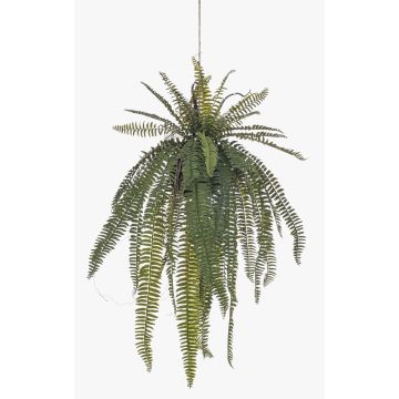 Fougère épée décorative en pot suspendu MAXROL, motte de terre, racines, suspendue, verte, 85 cm