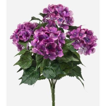 Hortensia artificiel DORJA sur tige, violet, 40 cm