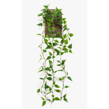 Plante artificielle retombante Philodendron scandens SAELFES sur tige, 85 cm