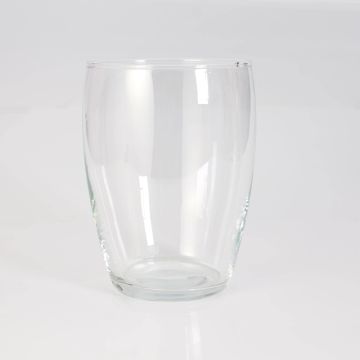 Vase décoratif en verre HENRY, bombé, transparent, 19cm, Ø13,5cm Vase décoratif en verre HENRY, bombé, transparent, 19cm, Ø13,5cm