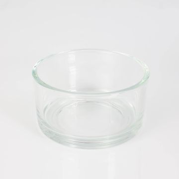 Coupe décorative en verre VERA EARTH, transparent 8cm, Ø15cm