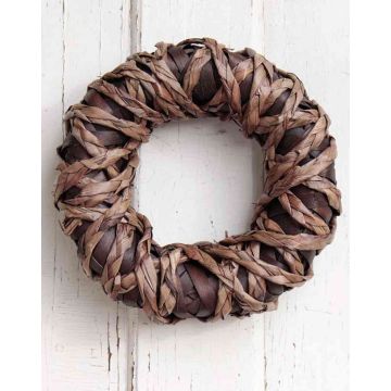 Couronne décorative SMOKEY, brun, Ø27cm Couronne décorative SMOKEY, brun, Ø27cm