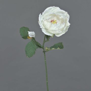 Fleur artificielle Magnolia GARETHO, collection écologique, blanc-lilas, 70cm, Ø10cm