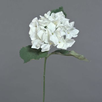 Fleur artificielle Hortensia GUNILLA, collection écologique, blanc-lilas, 60cm, Ø12cm
