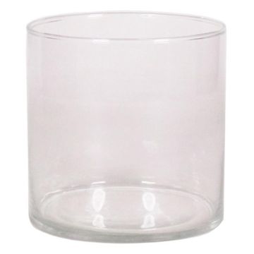 Bougie cylindrique en verre SANYA OCEAN, transparente, 12 cm, Ø 12 cm Bougie cylindrique en verre SANYA OCEAN, transparente, 12 cm, Ø 12 cm