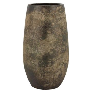 Vase à plantes en céramique AROON avec veinures, vert antique, 40 cm, Ø 22 cm Vase à plantes en céramique AROON avec veinures, vert antique, 40 cm, Ø 22 cm