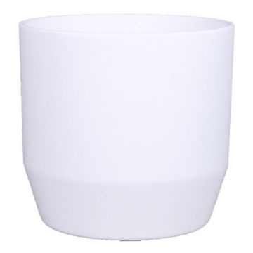 Pot de fleurs LENAS, céramique, blanc mat, 25,5 cm, Ø 27 cm Pot de fleurs LENAS, céramique, blanc mat, 25,5 cm, Ø 27 cm
