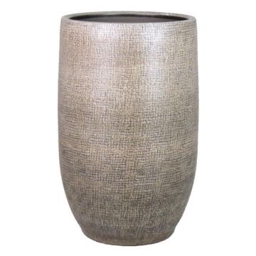 Vase décoratif AGAPE, céramique, veiné, blanc-marron, 40 cm, Ø 26 cm Vase décoratif AGAPE, céramique, veiné, blanc-marron, 40 cm, Ø 26 cm