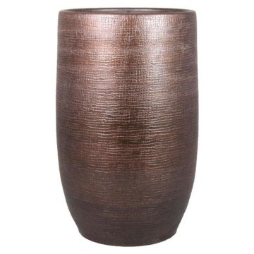 Vase décoratif AGAPE, céramique, veinée, cuivre, 50 cm, Ø 32 cm Vase décoratif AGAPE, céramique, veinée, cuivre, 50 cm, Ø 32 cm