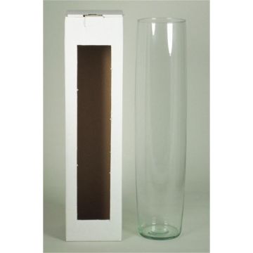 Vase MANRESA, verre, transparent, 50 cm, Ø 11,5 cm Vase MANRESA, verre, transparent, 50 cm, Ø 11,5 cm
