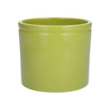 Pot de fleur en céramique ALCHIBA, vert pomme, 17,6 cm, Ø 19,4 cm Pot de fleur en céramique ALCHIBA, vert pomme, 17,6 cm, Ø 19,4 cm