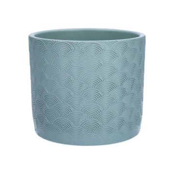 Pot en céramique FERDINANTA à motifs, bleu clair mat, 12,3 cm, Ø 13,5 cm Pot en céramique FERDINANTA à motifs, bleu clair mat, 12,3 cm, Ø 13,5 cm