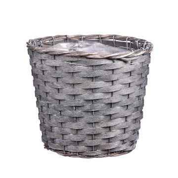 Panier à plantes AHMANIU, gris, 18 cm, Ø 22 cm