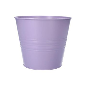 Pot de fleurs rond MICOLATO rainuré, zinc, lilas, 13 cm, Ø 15,5 cm Pot de fleurs rond MICOLATO rainuré, zinc, lilas, 13 cm, Ø 15,5 cm