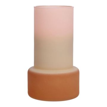 Vase décoratif NULAILA, verre, rose-beige-marron-mat, 18 cm, Ø 10,5 cm Vase décoratif NULAILA, verre, rose-beige-marron-mat, 18 cm, Ø 10,5 cm