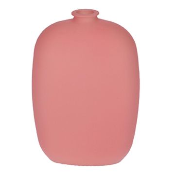 Bouteille à fond plat PAISANTO en verre, rose antique mat, 7,5 x 3,5 x 11 cm Bouteille à fond plat PAISANTO en verre, rose antique mat, 7,5 x 3,5 x 11 cm