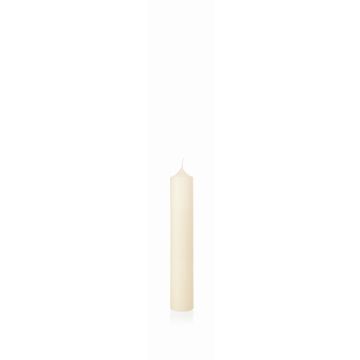 Bougie de cheminée FRANZISKA, ivoire, 30cm, Ø5cm, 64h - Fabriquée en Allemagne