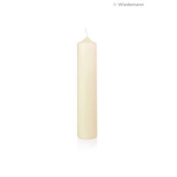 Bougie d'autel NADEGE en cérésine à 100 %, blanche, 25cm, Ø8cm, 106h - Fabriquée en Allemagne