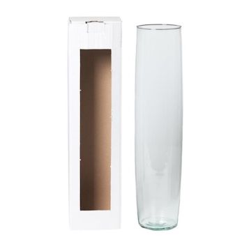 Vase MANRESA, verre, transparent, 50cm, Ø11,5cm Vase MANRESA, verre, transparent, 50cm, Ø11,5cm