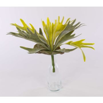 Fougère cornes de cerf artificielle FIGARO sur piquet, vert-gris, 35cm, Ø30cm