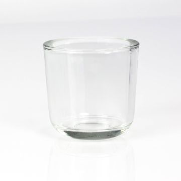 Porte-bougie en verre NICK, transparent, 8cm, Ø8cm Porte-bougie en verre NICK, transparent, 8cm, Ø8cm