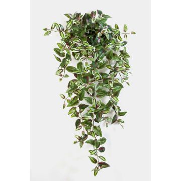 Tradescantia Zebrina synthétique PANCHO, piquet, vert-violet, 95cm