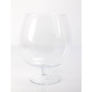 Verre à cognac XXL LIAM sur pied, transparent, 30cm, Ø23cm