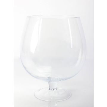 Verre à cognac XXL LIAM sur pied, transparent, 38cm, Ø29cm