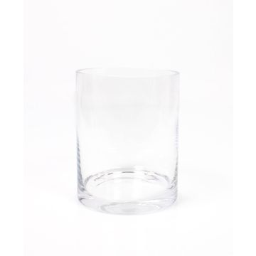 Porte-bougie cylindre en verre SANSA EARTH, transparent, 15cm, Ø12cm Porte-bougie cylindre en verre SANSA EARTH, transparent, 15cm, Ø12cm