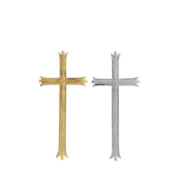 Ornement en cire Croix LESJA, doré, 10,5x4,5cm Ornement en cire Croix LESJA, doré, 10,5x4,5cm