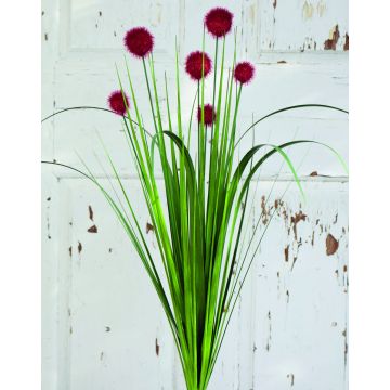 Linaigrette artificielle PINTANA avec panicules, sur piquet, rouge, 75cm