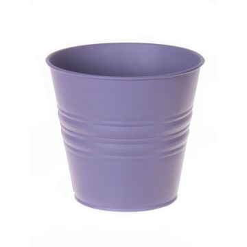 Pot à plantes rond MICOLATO avec rainures, zinc, lilas, 12cm, Ø13,5cm Pot à plantes rond MICOLATO avec rainures, zinc, lilas, 12cm, Ø13,5cm