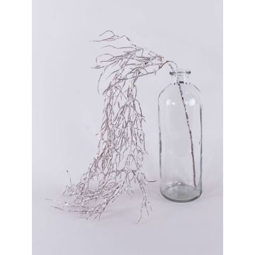 Branche de saule décorative FUNA, paillettes, enneigée, brun, 100cm