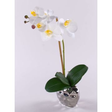 Orchidée Phalaenopsis artificielle EMILIA, pot en céramique, blanc, 45cm Orchidée Phalaenopsis artificielle EMILIA, pot en céramique, blanc, 45cm