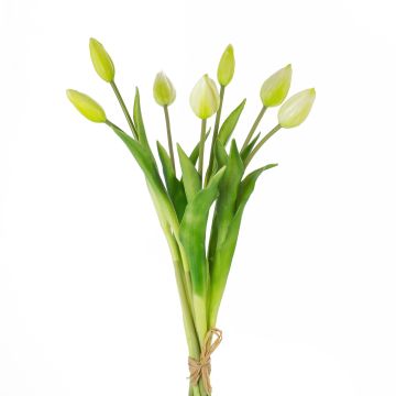Bouquet de tulipes artificielles LONA, blanc-vert, 45cm, Ø20cm Bouquet de tulipes artificielles LONA, blanc-vert, 45cm, Ø20cm