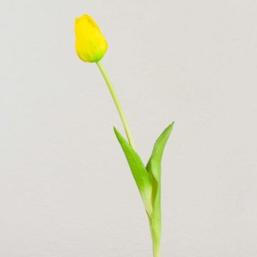 Tulipe artificielle LONA, jaune, 45cm, Ø4cm