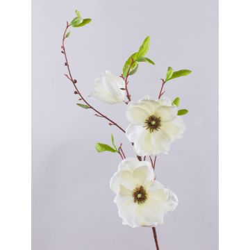 Branche de magnolia artificielle FINAH, blanc, 90cm, Ø9-15cm Branche de magnolia artificielle FINAH, blanc, 90cm, Ø9-15cm