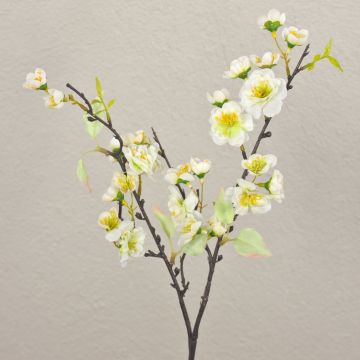 Branche de fleurs de cerisier artificielle SOEY, crème-blanc, 45cm