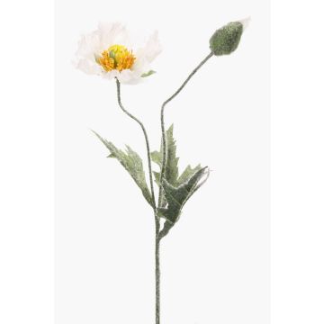 Coquelicot artificiel QUINTA, blanc, 40cm, Ø9cm Coquelicot artificiel QUINTA, blanc, 40cm, Ø9cm