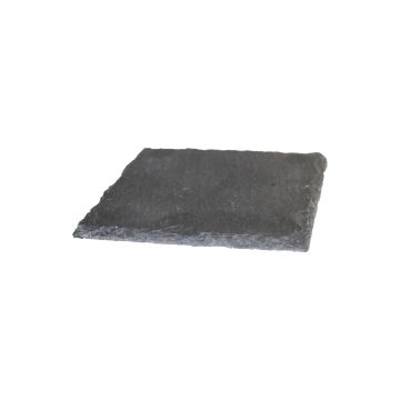 Porte-bougie carré en ardoise MARIANO, anthracite, 12x12cm Porte-bougie carré en ardoise MARIANO, anthracite, 12x12cm
