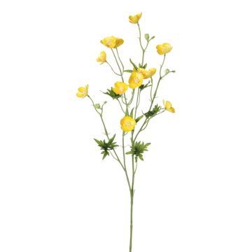 Fausse Renoncule NORA, jaune, 70cm, Ø2-3cm Fausse Renoncule NORA, jaune, 70cm, Ø2-3cm