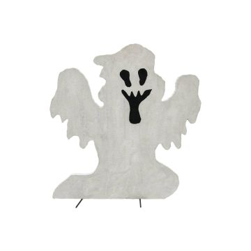 Décoration d'Halloween : silhouette de fantôme SPOOKY GHOST, blanche, 58 cm Décoration d'Halloween : silhouette de fantôme SPOOKY GHOST, blanche, 58 cm