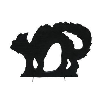 Décoration d'Halloween : silhouette de chat « SPOOKY CAT », noir, 43 cm Décoration d'Halloween : silhouette de chat « SPOOKY CAT », noir, 43 cm