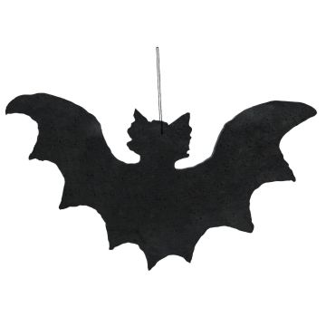Décoration d'Halloween : silhouette de chauve-souris SPOOKY BAT, noire, 32 cm Décoration d'Halloween : silhouette de chauve-souris SPOOKY BAT, noire, 32 cm