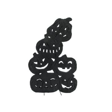 Décoration d'Halloween : silhouettes de citrouilles SPOOKY PUMPKINS, noir, 82 cm Décoration d'Halloween : silhouettes de citrouilles SPOOKY PUMPKINS, noir, 82 cm