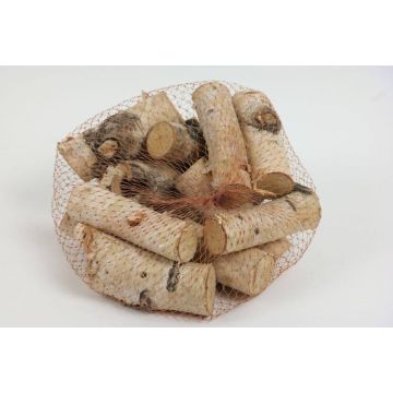 Morceaux d'écorce de bouleau, décoration à saupoudrer BÖRGE, blanc-marron, 6,5 cm, Ø 2-4 cm